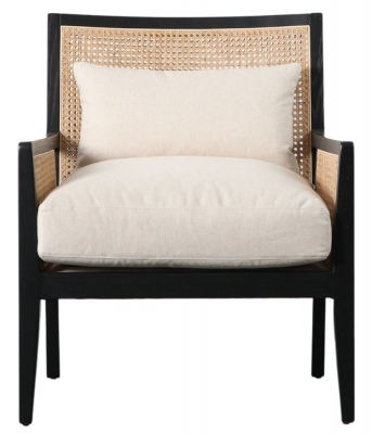 Product photograph of Jovie Cream Rattan Armchair from Choice Furniture Superstore