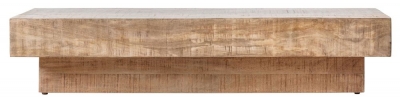 Product photograph of Iowa Natural Mango Wood Coffee Table from Choice Furniture Superstore
