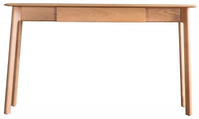 Product photograph of Madrid Oak 1 Drawer Desk from Choice Furniture Superstore