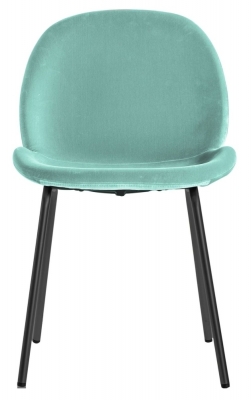 Product photograph of Clearance - Flanagan Mint Velvet Dining Chair Sold In Pairs - D39 from Choice Furniture Superstore