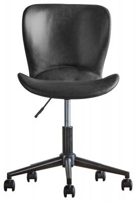 Product photograph of Clearance - Mendel Charcoal Swivel Chair - Fss13569 from Choice Furniture Superstore