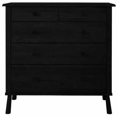 Wycombe Black 2+3 Drawer Chest