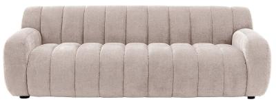 Coste Fabric 3 Seater Sofa Comes In Cream Dusty Blue And Green Options