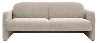 Massa Fabric 3 Seater Sofa Comes In Cream Orange And Dusty Blue Options