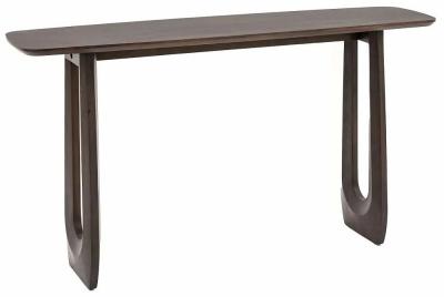 Arc Walnut Mango Wood Console Table