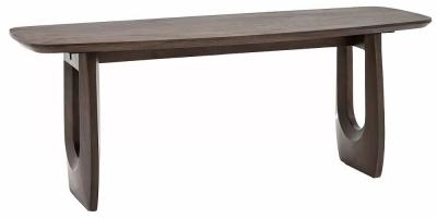 Arc Dark Mango Wood Dining Bench