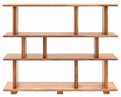 Product photograph of Borden Natural Acacia Open Bookcase from Choice Furniture Superstore