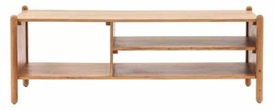 Product photograph of Cannes Natural Acacia Media Unit from Choice Furniture Superstore