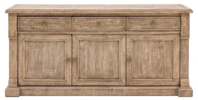 Product photograph of Vancouver Natural 3 Door 3 Drawer Sideboard from Choice Furniture Superstore