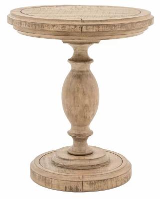 Product photograph of Volente Natural Round Side Table from Choice Furniture Superstore