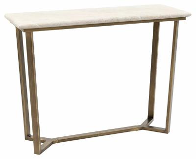 Moderna Travertine Stone Top Console Table