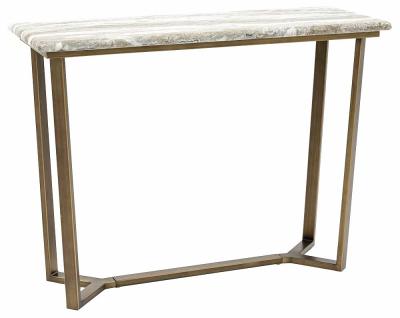 Lusso Green Faux Marble Top Console Table