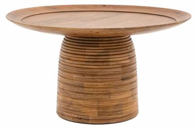 Belmonte Natural Mango Wood Round Coffee Table