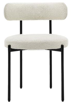 Aveley Fabric Dining Chair Comes In White Green And Ochre Options Sold In Pairs