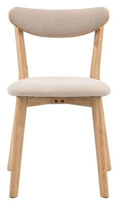 Product photograph of Hatfield Fabric Dining Chair - Comes In Natural And Smoked Options Sold In Pairs from Choice Furniture Superstore