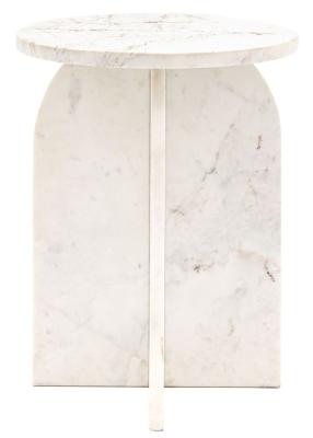 Adell Marble Round Side Table Comes In White Black Ember And Natural Options