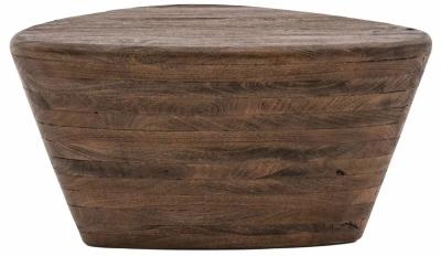 Product photograph of Oatfield Dark Mango Wood Side Table from Choice Furniture Superstore