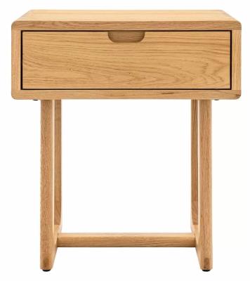 Product photograph of Craft Natural 1 Drawer Bedside Cabinet from Choice Furniture Superstore