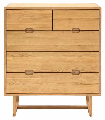 Product photograph of Craft Natural 5 Drawer Chest from Choice Furniture Superstore