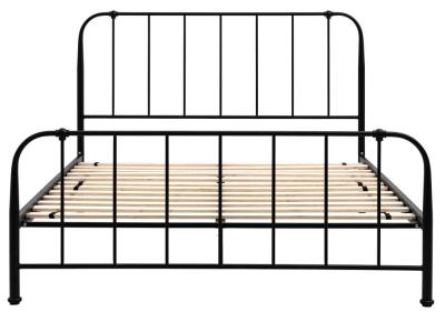 Loughton 5ft King Size Metal Bed Comes In Black And Ivory Options