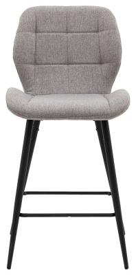 Product photograph of Manford Fabric Barstool Sold In Pairs - Comes In Light Grey Bottle Green Brown And Saffron Option from Choice Furniture Superstore
