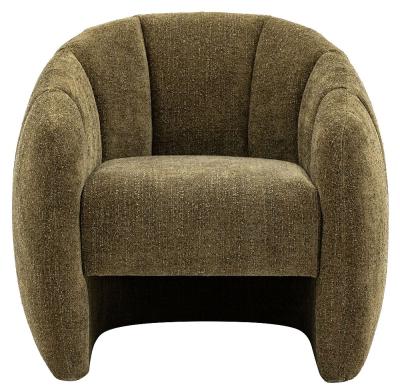 Product photograph of Atella Tub Chair - Comes In Moss Green Fabric And Antique Tan Leather Options from Choice Furniture Superstore