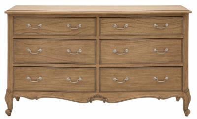 Chic Weathered 6 Drawer Chest