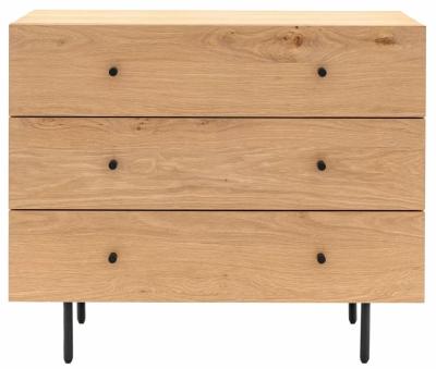 Product photograph of Ashdown Natural 3 Drawer Chest from Choice Furniture Superstore