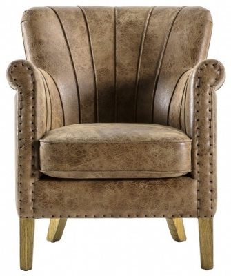 Doncaster Brown Leather Armchair