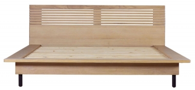 Product photograph of Okayama Oak Bed - Comes In Double And King Size from Choice Furniture Superstore