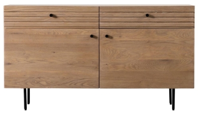 Product photograph of Floriston Oak 2 Door Sideboard from Choice Furniture Superstore