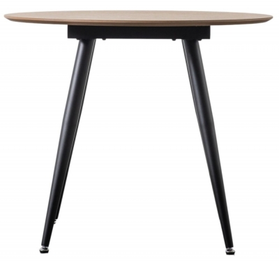 Product photograph of Astley Natural Oak 90cm Round Dining Table from Choice Furniture Superstore