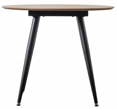Astley Round 2 Seater Dining Table - Comes in Oak, Walnut and Black Options