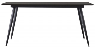 Product photograph of Astley Black Oak 160cm Dining Table from Choice Furniture Superstore