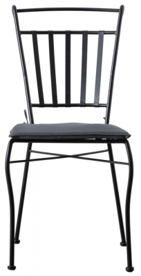 Product photograph of Lorena Steel Outdoor Garden Dining Chair Sold In Pairs from Choice Furniture Superstore