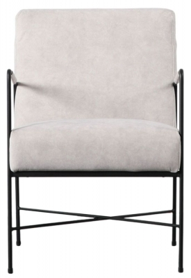 Product photograph of Clawson Fabric Armchair - Comes In White And Grey Options from Choice Furniture Superstore