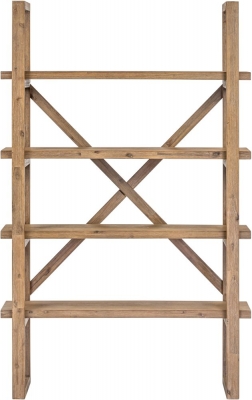 Product photograph of Pimlico Acacia Wood Open Bookcase Shelving Unit from Choice Furniture Superstore