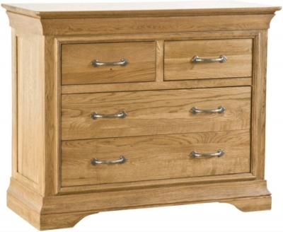 Product photograph of Lyon Oak 2 2 Drawer Chest from Choice Furniture Superstore