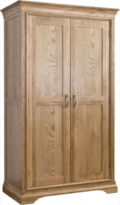 Product photograph of Lyon Oak 2 Door Wardrobe from Choice Furniture Superstore