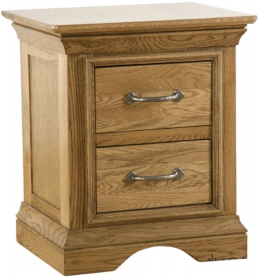Product photograph of Lyon Oak Bedside Cabinet from Choice Furniture Superstore