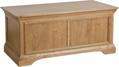 Product photograph of Lyon Oak Blanket Box from Choice Furniture Superstore