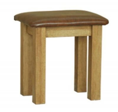 Product photograph of Lyon Oak Dressing Stool from Choice Furniture Superstore