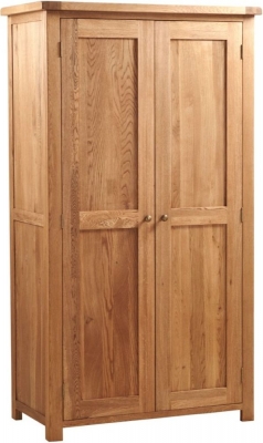 Product photograph of Kent Oak 2 Door Wardrobe from Choice Furniture Superstore