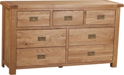 Product photograph of Kent Oak 3 4 Drawer Chest from Choice Furniture Superstore