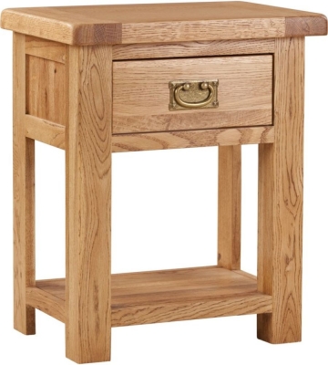 Product photograph of Kent Oak Bedside Table from Choice Furniture Superstore