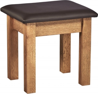 Product photograph of Kent Oak Dressing Stool from Choice Furniture Superstore
