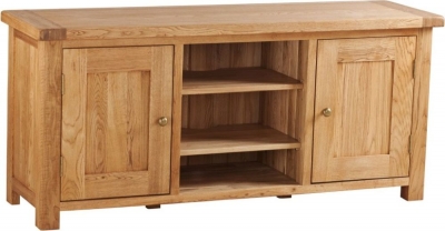 Product photograph of Kent Oak Large Tv Unit from Choice Furniture Superstore