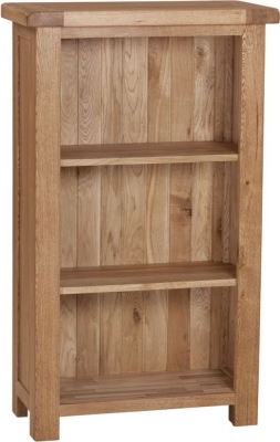 Product photograph of Kent Oak Low Bookcase from Choice Furniture Superstore