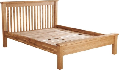 Product photograph of Kent Oak Low Foot End Bed from Choice Furniture Superstore