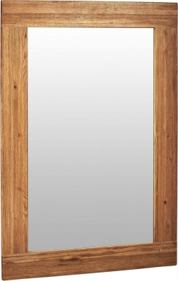 Product photograph of Kent Oak Rectangular Wall Mirror - 130cm X 90cm from Choice Furniture Superstore
